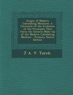 Couverture_Origin of Modern Calculating Machines