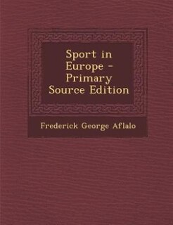 Couverture_Sport in Europe - Primary Source Edition