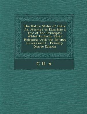 Couverture_The Native States of India