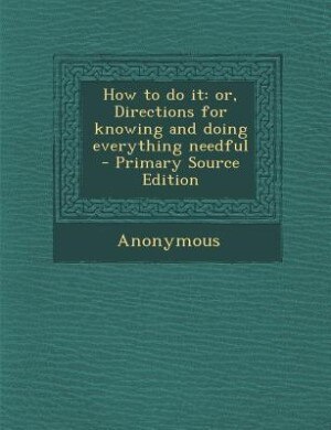 Front cover_How to do it
