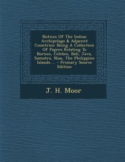 Front cover_Notices Of The Indian Archipelago & Adjacent Countries