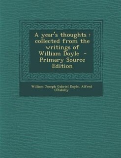 Front cover_A year's thoughts
