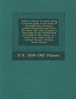 Front cover_Palmer's theory of music