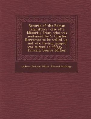 Front cover_Records of the Roman Inquisition
