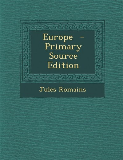 Europe  - Primary Source Edition