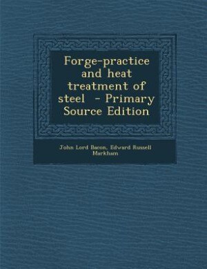 Front cover_Forge-practice and heat treatment of steel