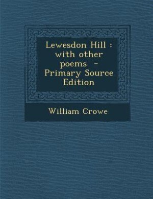 Couverture_Lewesdon Hill