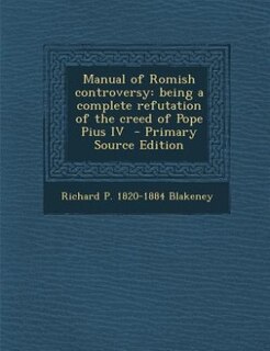 Couverture_Manual of Romish controversy