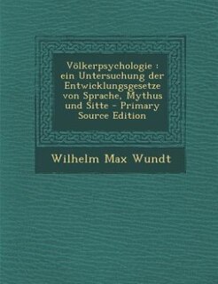 Front cover_Völkerpsychologie