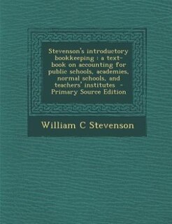 Couverture_Stevenson's introductory bookkeeping