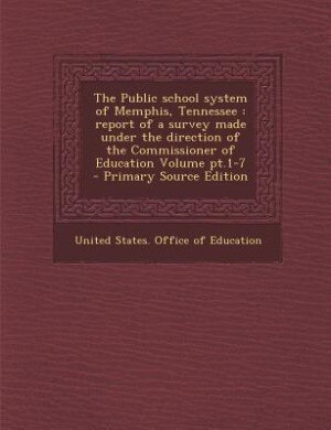 Front cover_The Public school system of Memphis, Tennessee