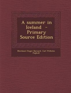 Front cover_A summer in Iceland  - Primary Source Edition