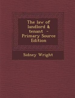 Couverture_The law of landlord & tenant  - Primary Source Edition