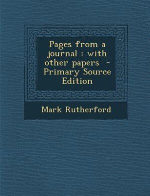 Front cover_Pages from a journal