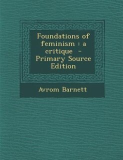 Couverture_Foundations of feminism