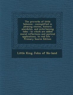 Front cover_The proverbs of little Solomon