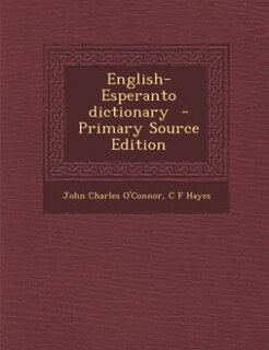 Front cover_English-Esperanto dictionary  - Primary Source Edition