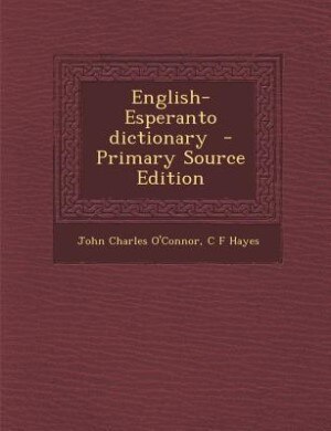 Front cover_English-Esperanto dictionary  - Primary Source Edition