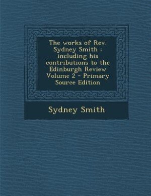 Front cover_The works of Rev. Sydney Smith
