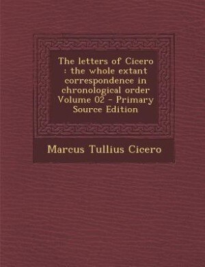 Couverture_The letters of Cicero