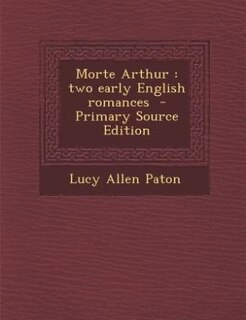 Front cover_Morte Arthur
