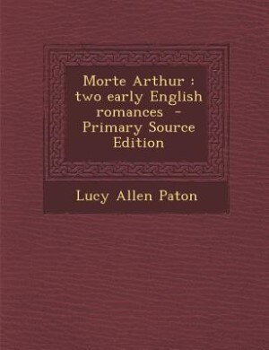 Front cover_Morte Arthur