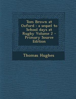 Couverture_Tom Brown at Oxford