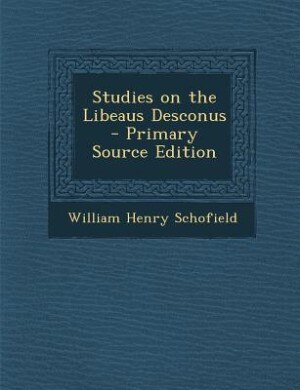 Couverture_Studies on the Libeaus Desconus  - Primary Source Edition