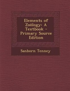 Front cover_Elements of Zoölogy