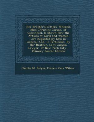 Front cover_Her Brother's Letters