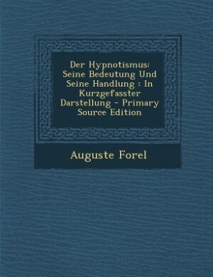 Front cover_Der Hypnotismus