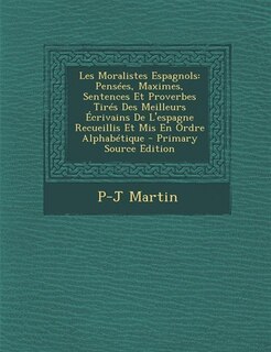Front cover_Les Moralistes Espagnols