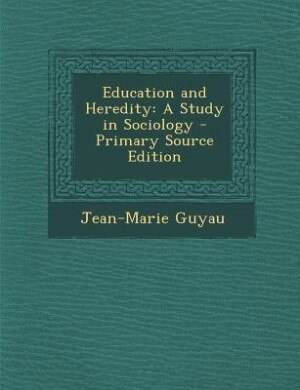 Front cover_Education and Heredity