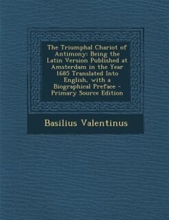 Front cover_The Triumphal Chariot of Antimony