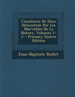 Front cover_L'existence De Dieu