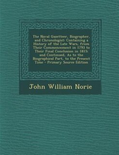 Front cover_The Naval Gazetteer, Biographer, and Chronologist