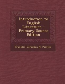 Couverture_Introduction to English Literature - Primary Source Edition
