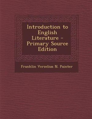Couverture_Introduction to English Literature - Primary Source Edition