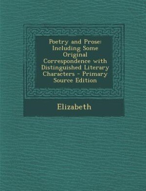 Front cover_Poetry and Prose