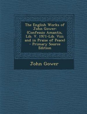 Front cover_The English Works of John Gower