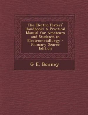 Couverture_The Electro-Platers' Handbook