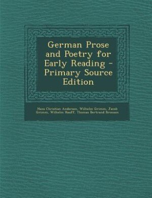 Front cover_German Prose and Poetry for Early Reading - Primary Source Edition