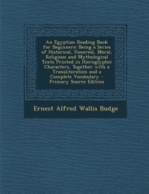 Front cover_An Egyptian Reading Book for Beginners