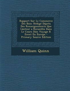 Front cover_Rapport Sur Le Commerce Des Bois