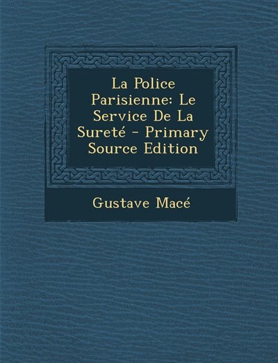 Front cover_La Police Parisienne