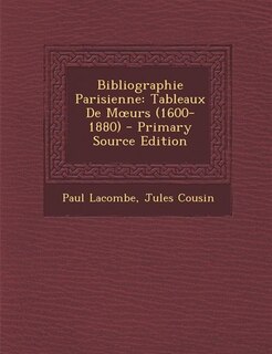 Front cover_Bibliographie Parisienne