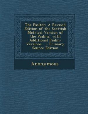 Couverture_The Psalter