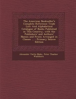 Couverture_The American Bookseller's Complete Reference Trade List