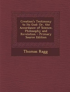 Front cover_Creation's Testimony to Its God