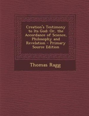 Front cover_Creation's Testimony to Its God